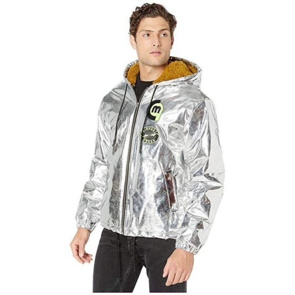 NEW Alexander McQueen McQ Metallic Hooded Jacket - Picture 9 of 10